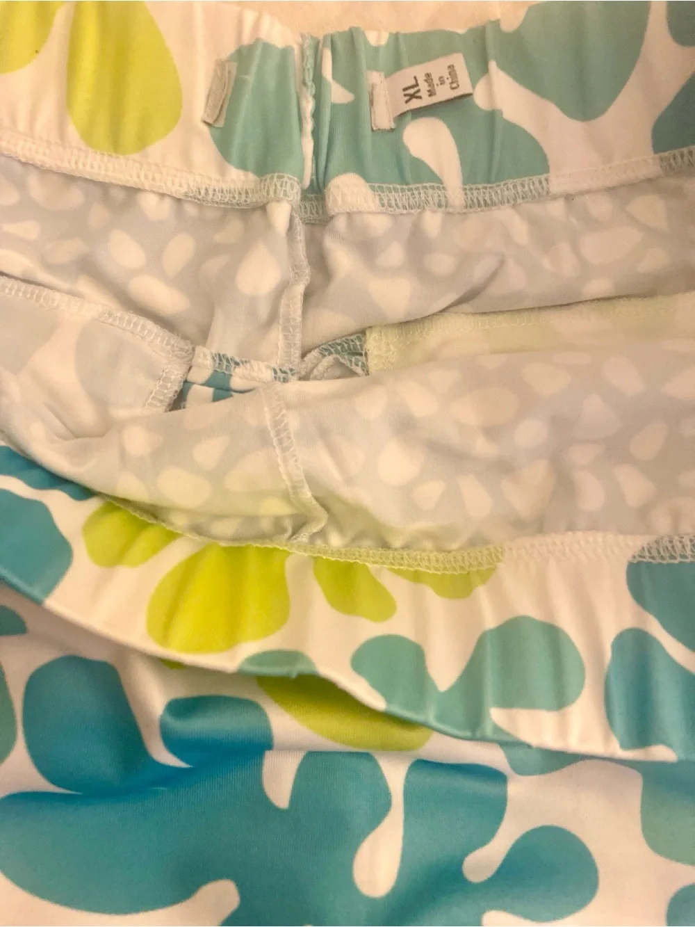 Gretchen Scott Designs  Skort  in Teal & Lime Print-XL